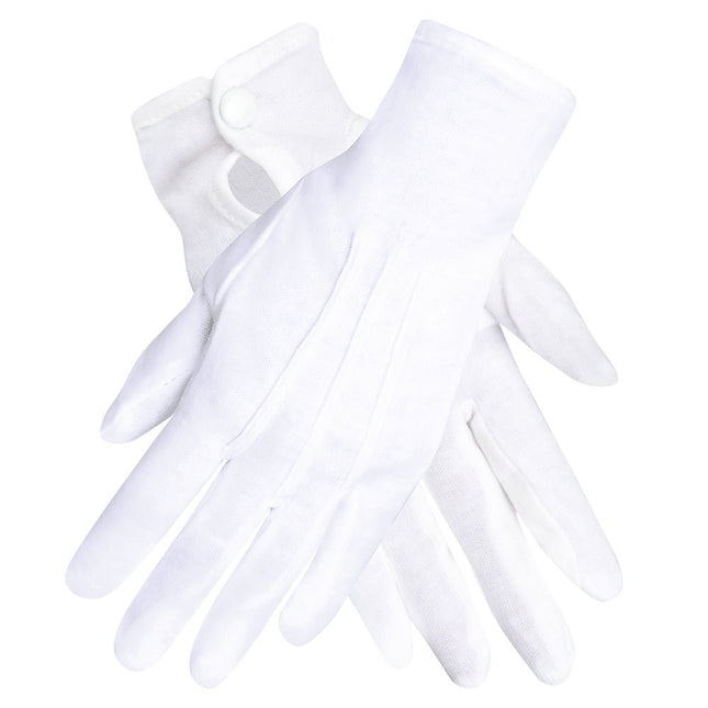 Witte Handschoenen met Drukknop van Boland koop je bij Partywinkel