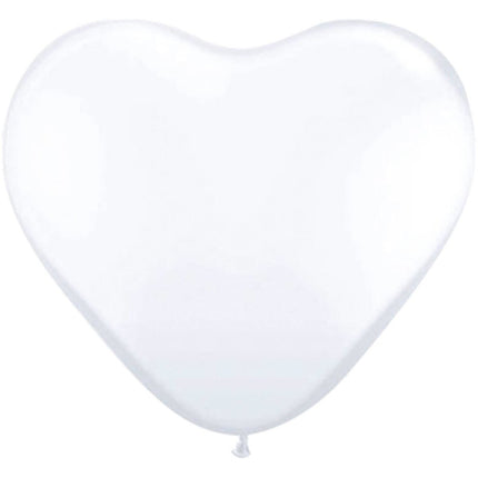 Witte Hartjes Ballonnen 30cm 8st van Folat koop je bij Partywinkel