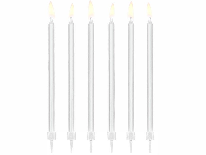 Witte Kaarsen 14cm 12st van Partydeco koop je bij Partywinkel