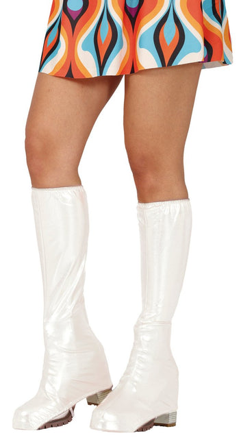 Witte Laarskappen 45cm van Fiestas Guirca koop je bij Partywinkel