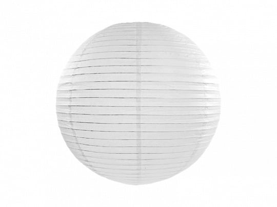 Witte Lampion Rond 25cm van Partydeco koop je bij Partywinkel