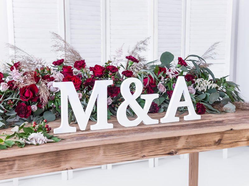 Witte Letter & Hout 20,5cm van Partydeco koop je bij Partywinkel
