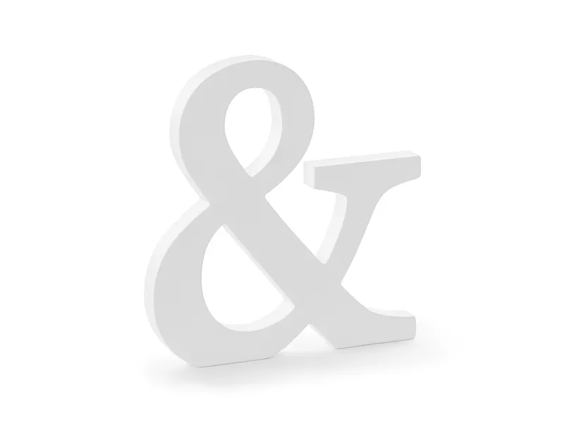 Witte Letter & Hout 20,5cm van Partydeco koop je bij Partywinkel
