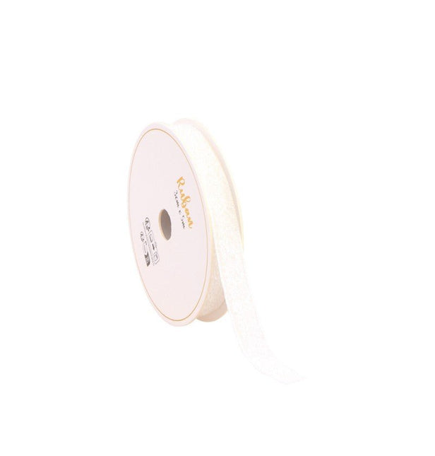 Witte Lint Glitter 10Mm 3m van CHAKS koop je bij Partywinkel