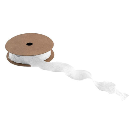 Witte Lint Rimpel 2,5Cm 10m van CHAKS koop je bij Partywinkel