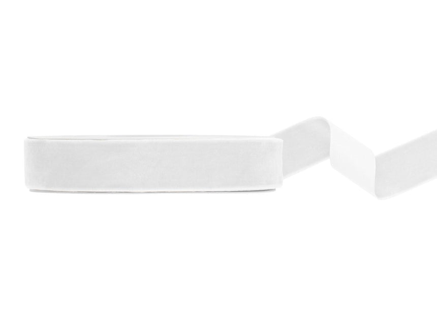 Witte Lint Velour 10m van Partydeco koop je bij Partywinkel