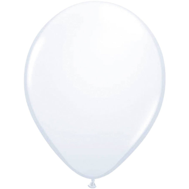Witte Metallic Ballonnen 30cm - 10 stuks van Folat koop je bij Partywinkel