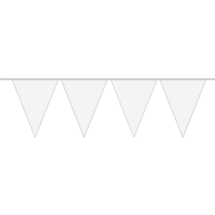Witte Mini Vlaggenlijn - 3 meter van Folat koop je bij Partywinkel