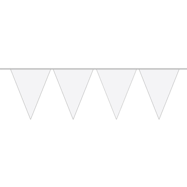 Witte Mini Vlaggenlijn - 3 meter van Folat koop je bij Partywinkel