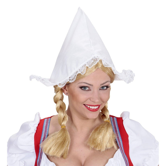 Witte Muts Klederdracht Hollands Meisje van Widmann koop je bij Partywinkel