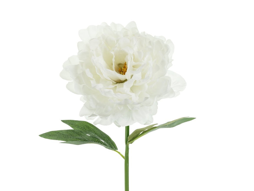 Witte Nep Bloem Pioenroos 35cm van Partydeco koop je bij Partywinkel