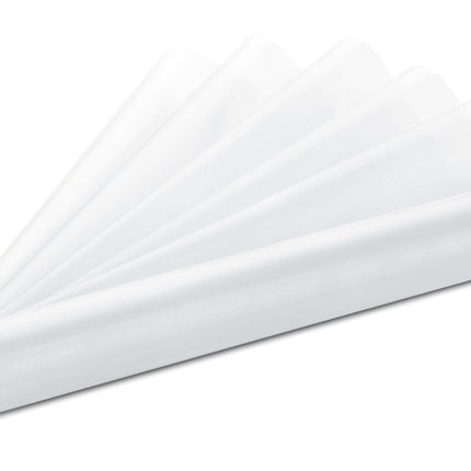 Witte Organza Stof 36cm 9m van Partydeco koop je bij Partywinkel