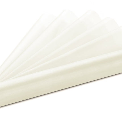 Witte Pastel Organza Stof 36cm 9m van Partydeco koop je bij Partywinkel
