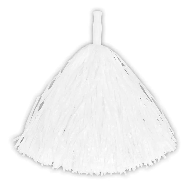 Witte Pompom 34cm van Boland koop je bij Partywinkel