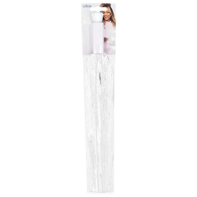 Witte Pompom 34cm van Boland koop je bij Partywinkel