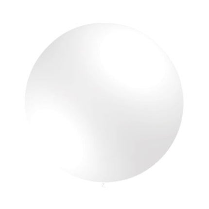 Witte Reuze Ballon Metallic 60cm van Balloonia koop je bij Partywinkel