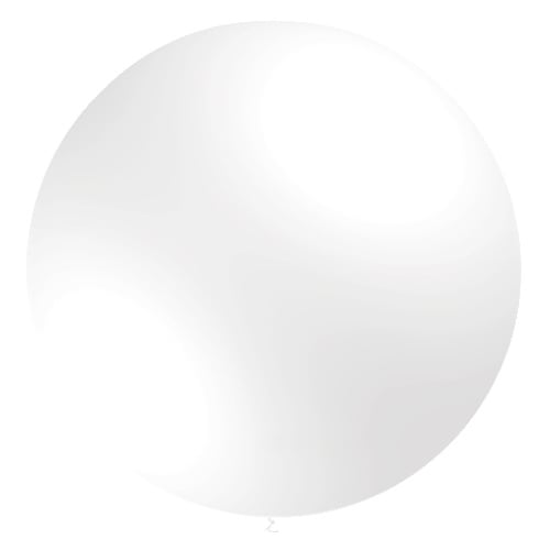 Witte Reuze Ballon XL Metallic 91cm van Balloonia koop je bij Partywinkel