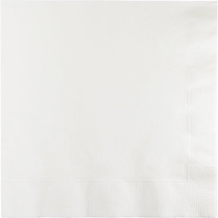Witte Servetten 3 - Laags 41cm 25st van Creative Converting koop je bij Partywinkel