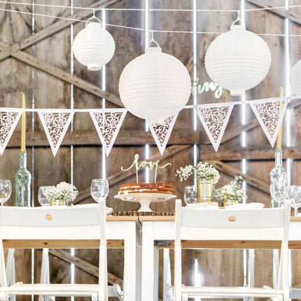 Witte Slingers Doorzichtig 3m van Partydeco koop je bij Partywinkel