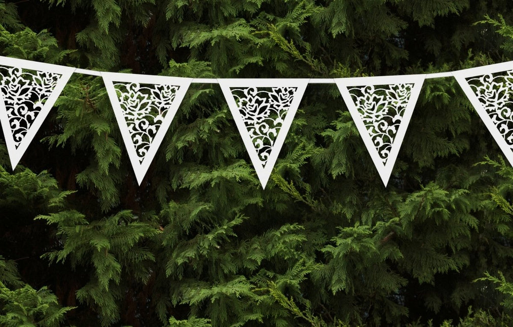 Witte Slingers Doorzichtig 3m van Partydeco koop je bij Partywinkel