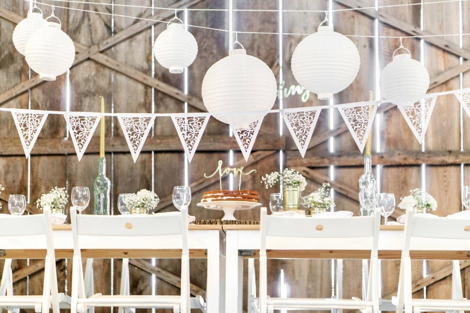 Witte Slingers Doorzichtig 3m van Partydeco koop je bij Partywinkel
