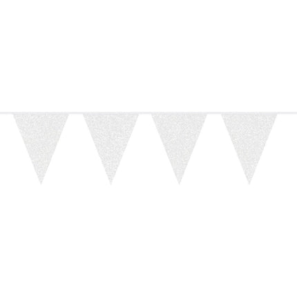 Witte Slingers Glitter 6m van Folat koop je bij Partywinkel