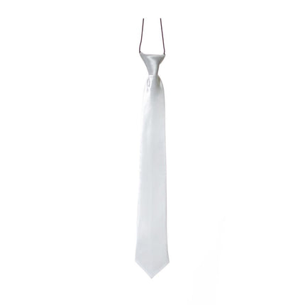 Witte Stropdas 50cm van Partychimp koop je bij Partywinkel