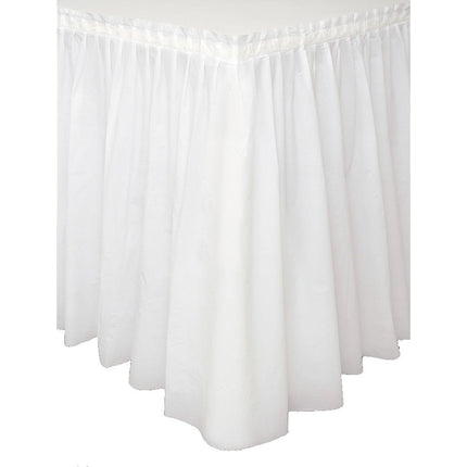 Witte Tafelrok 4,26m van Unique koop je bij Partywinkel