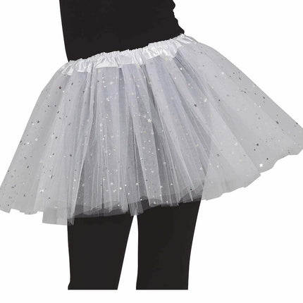 Witte Tutu Sterren 30cm van Fiestas Guirca koop je bij Partywinkel