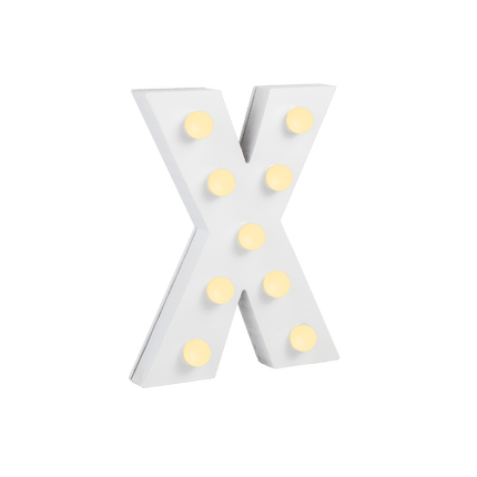 X Licht Letter 16,5cm van Paper Dreams koop je bij Partywinkel