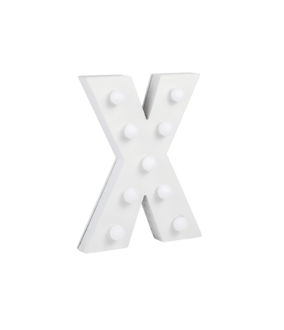 X Licht Letter 16,5cm van Paper Dreams koop je bij Partywinkel