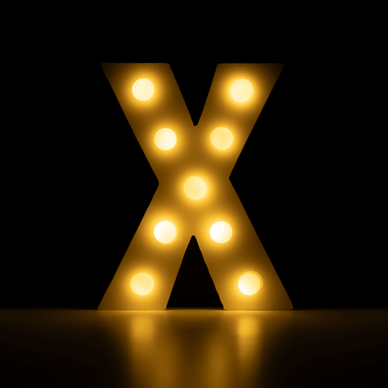X Licht Letter 16,5cm van Paper Dreams koop je bij Partywinkel