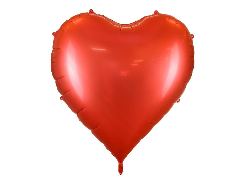 Hart Helium Ballon Rood Xxl 1,36m van Partydeco koop je bij Partywinkel