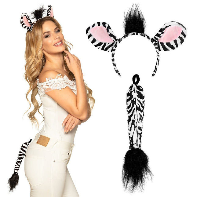 Zebra Kostuum Set 2 delig van Boland koop je bij Partywinkel