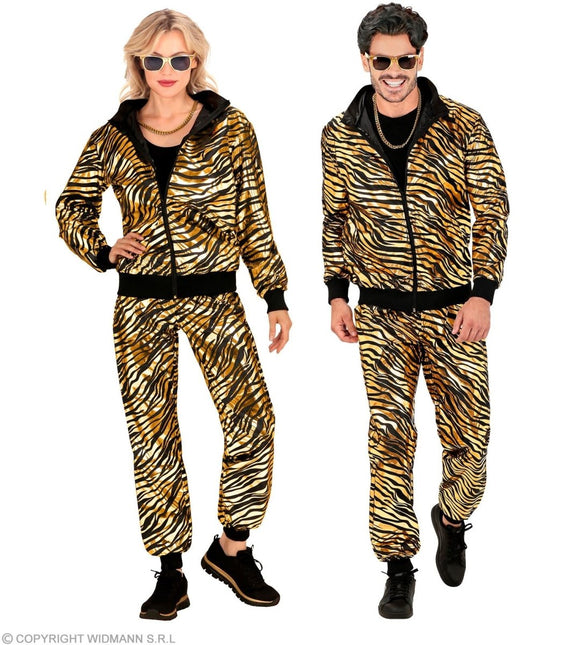 Zebra Trainingspak Fout Goud van Widmann koop je bij Partywinkel