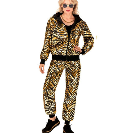 Zebra Trainingspak Fout Goud van Widmann koop je bij Partywinkel
