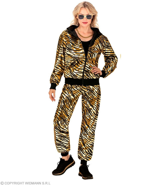 Zebra Trainingspak Fout Goud van Widmann koop je bij Partywinkel