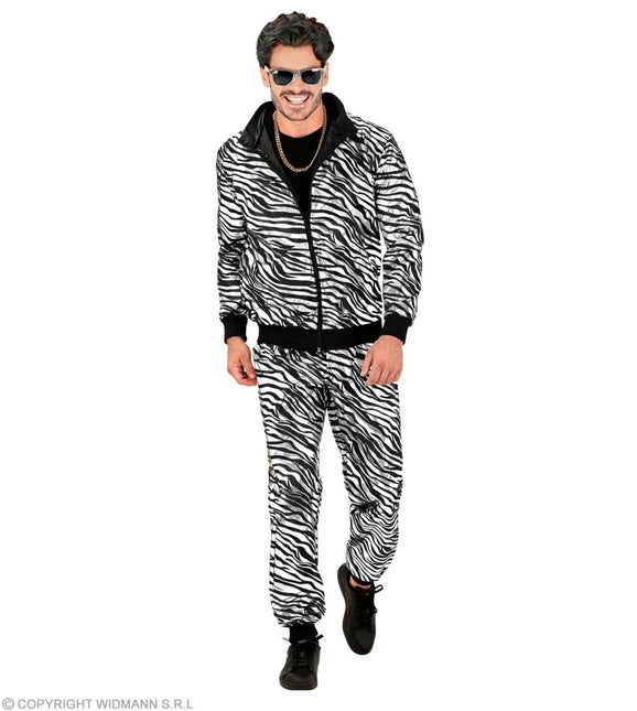 Zebra Trainingspak Fout Zilver van Widmann koop je bij Partywinkel