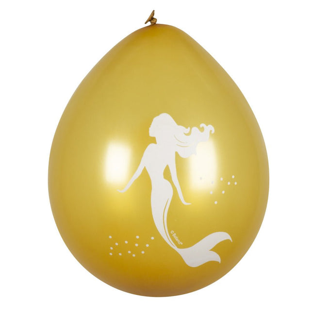 Zeemeermin Ballonnen 25cm 6st van Boland koop je bij Partywinkel