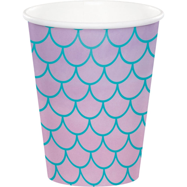 Zeemeermin Bekers 256ml 8st van Creative Converting koop je bij Partywinkel