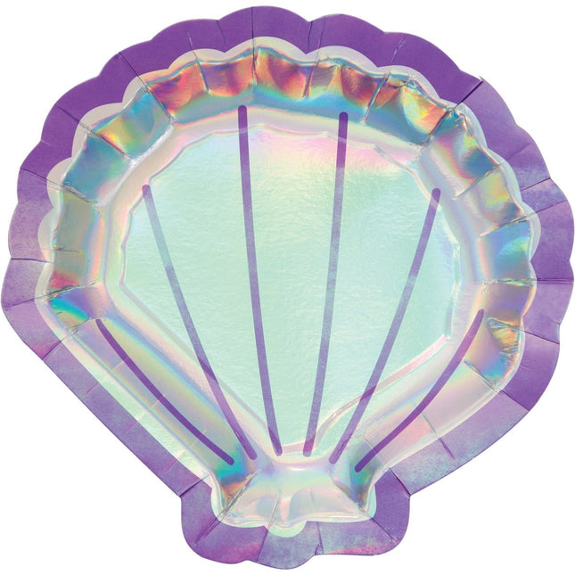 Zeemeermin Borden 19cm 8st van Creative Converting koop je bij Partywinkel