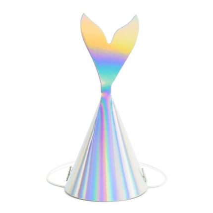 Zeemeermin Feesthoedjes 18cm 6st van Partydeco koop je bij Partywinkel