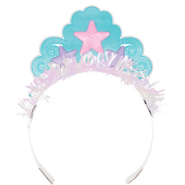Zeemeermin Haarband 8st van Creative Converting koop je bij Partywinkel