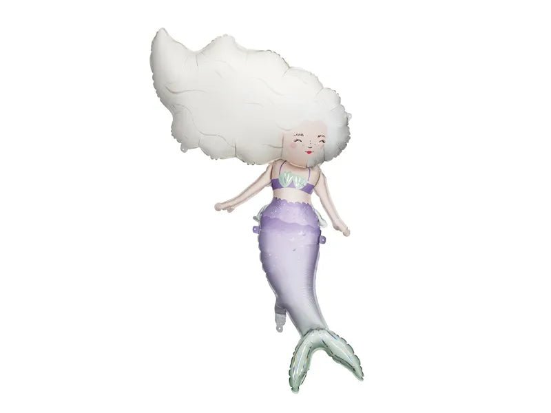 Zeemeermin Helium Ballon Leeg 72cm van Partydeco koop je bij Partywinkel