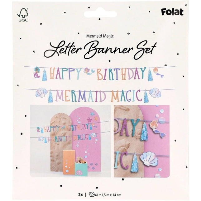 Zeemeermin Letterslinger 1,5m van Folat koop je bij Partywinkel