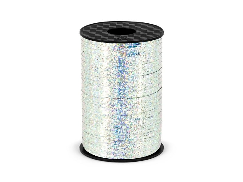 Zilver Lint Holografisch 5mm 225m van Partydeco koop je bij Partywinkel