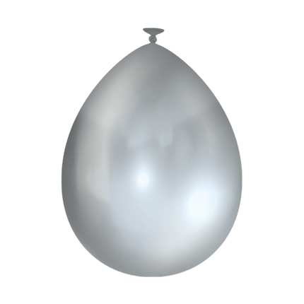 Zilveren Ballonnen Metallic 30cm 10st van Paper Dreams koop je bij Partywinkel