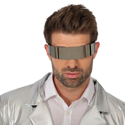Zilveren Bril Futuristisch van Fiestas Guirca koop je bij Partywinkel
