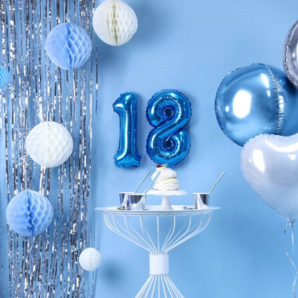 Zilveren Deurgordijn 2,5m van Partydeco koop je bij Partywinkel