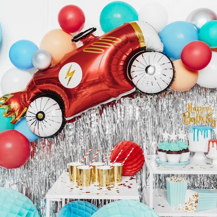 Zilveren Deurgordijn 2,5m van Partydeco koop je bij Partywinkel